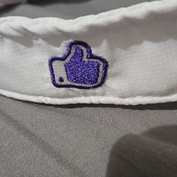 White and Purple Visor - Picture 4 of 4